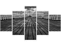 75CM 120 OBRAZ 5 ELEM SOPOT MOLO ŚCIENNY DRUK