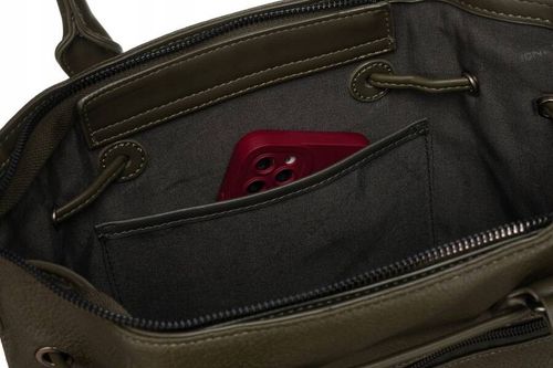 torba damska ze skóry ekologicznej z motywem skóry węża - david jones na Arena.pl