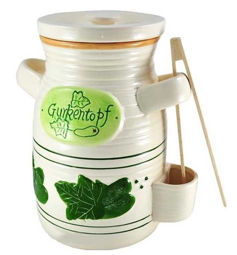 SŁÓJ CERAMICZNY DO OGÓRKÓW 4L+ SZCZYPCE na Arena.pl