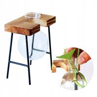 DONICA Ozdobna SZKLANA DREWNO UKORZENIACZ 1szt STOJAK BAMBUS