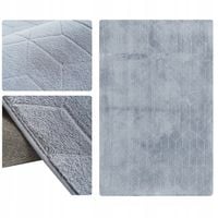 Dywan Rabbit 3D pluszowy miękki jedwabisty futro królika 120x170