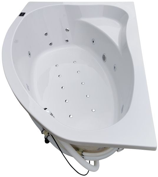 Narożna wanna spa z hydromasażem 145x95 lewa prawa jacuzzzi Polska zdjęcie 9
