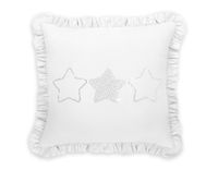 Dekoracyjna poduszka z aplikacją - biały