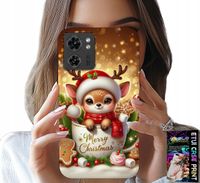 ETUI DO MOTOROLA EDGE 40 - RENIFEREK SŁODKI RENIFER ŚWIĄTECZNE WZÓR