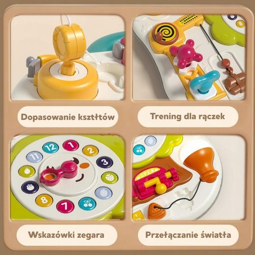 WOOPIE Tablica Montessori Manipulacyjna Sensoryczna Interaktywna dla Malucha na Arena.pl