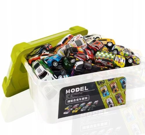 DUŻY ZESTAW SAMOCHODÓW METALOWE RESORAKI w walizce Autka AUTKO Z NAPĘDEM na Arena.pl