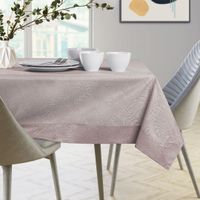 Obrus Plamoodporny GAIA 110x200 Owal Pudrowy Róż AmeliaHome