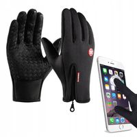 RĘKAWICZKI Sportowe -30C SUWAK UNISEX PIANKA DOTYKOWE Podszewka