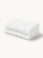 Komplet ręczników KATHARINA 100% BAWEŁNA 550 g/m² 2 sztuki BIAŁE 30 x 30 CM