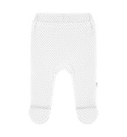 Półśpioch bawełniany biały w kropeczki 68