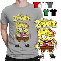 KOSZULKA T-SHIRT MĘSKI WYBÓR - SPONGEBOB ZOMBIE ZABAWNE WZORY - XS