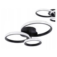 Lampa sufitowa Smartled czarna LED 3 punkty ściemniana 24 cm