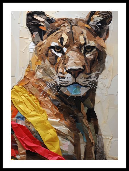 Plakat 39,5x55cm Papierowy Tygrys zdjęcie 3