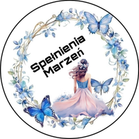 Opłatek na tort Ramka Boho Kwiaty Postać Kobieta Okazjonalny 18 30 40 50 60