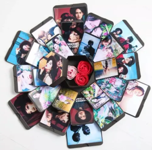 PUDEŁKO NIESPODZIANKA EXPLODING BOX PREZENT URODZINY IMIENINY ZRÓB TO SAM na Arena.pl