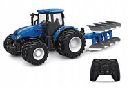 TRAKTOR ZDALNIE STEROWANY 1:24 CIĄGNIK RC PŁUG MASZYNA PODWÓJNE KOŁA