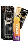 Soleo Black Pearl 3x15ml Mocny Bronzer Do Opalania + Gratisy
