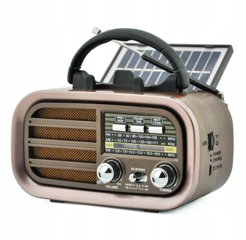 RADIO KUCHENNE PRZENOŚNE SOLAR AKUMULATOR USB BLUETOOTH na Arena.pl
