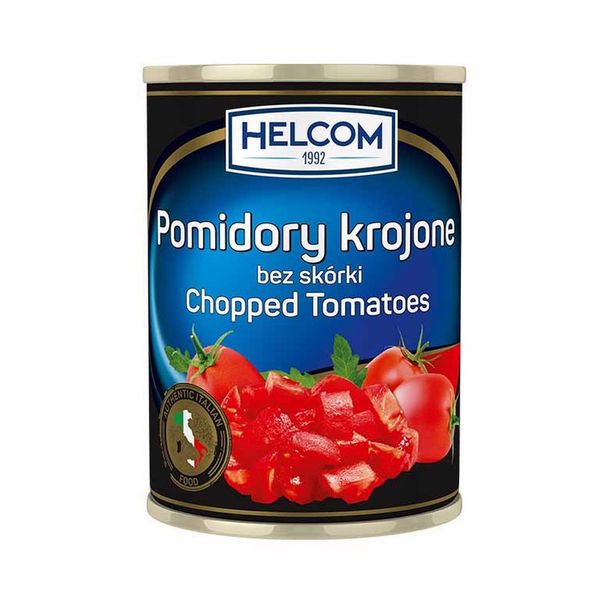 Helcom Pomidory krojone bez skórki 400g zdjęcie 1
