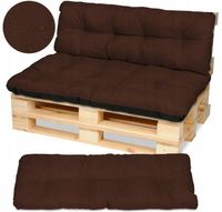 Poduszki na meble z palet ławkę 120x80+120x38 braz