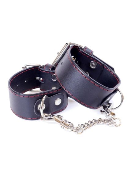 Fetish B - Series Handcuffs 3 cm Red Lline zdjęcie 1