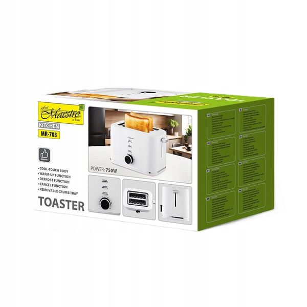 Toster 750W | Maestro MR-703 zdjęcie 3