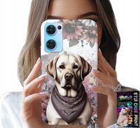 ETUI DO OPPO RENO7 5G - PIESEK PIESKI HUSKY PSIE WZORY + SZKŁO
