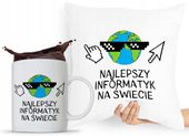 Zestaw Poduszka Kubek Dla Technika Informatyka Z Nadrukiem Ze Zdjęciem