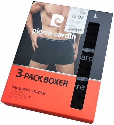 PIERRE CARDIN Bokserki Męskie Majtki 3 SZTUKI na Arena.pl