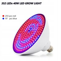 MOCNA ŻARÓWKA LED E27 GROW 352led DO UPRAWY ROŚLIN