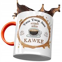 Kubek Pomarańczowy Dla Twojej Starej Na Prezent Z Nadrukiem Ze Zdjęciem