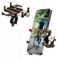 Mocny Uchwyt Telefonu Rowerowy Na Kierownicę Roweru Aluminiowy Regulowany