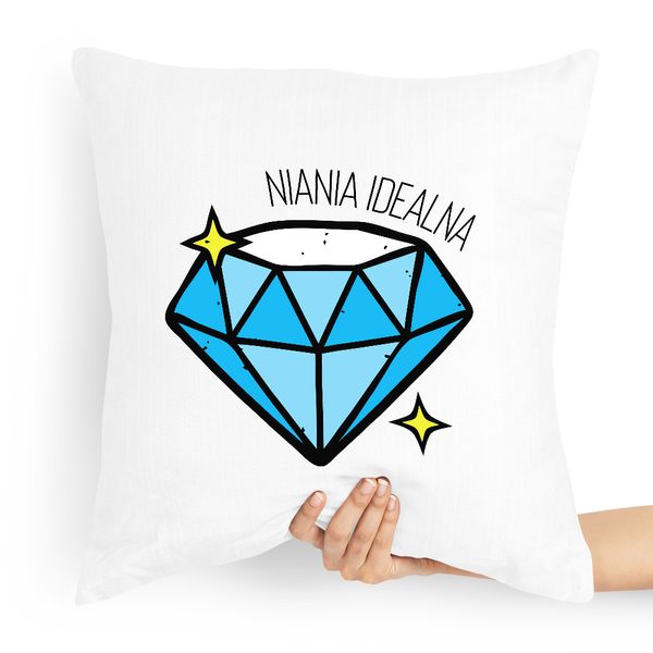 Prezent Poduszka Dla Niani Opiekunka Idealna Z Nadrukiem Ze Zdjęciem zdjęcie 1