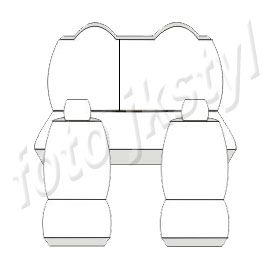 Pokrowce MIAROWE do Citroen C-Elysee 2012-2016r. P2 zdjęcie 3