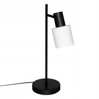 LAMPA STOŁOWA METALOWA CZARNA 45CM LAMPKA DEKORACYJNA E14