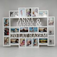 Multirama ramka na zdjęcia z napisem  imiona i lata 20 zdj 15x10
