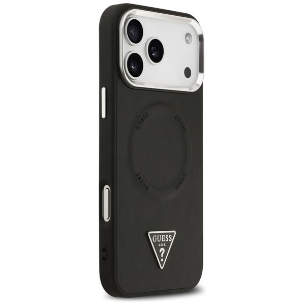 etui guess triangle logo magsafe do      iphone 17 pro czarny zdjęcie 4