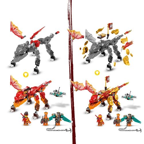 LEGO Ninjago Smok ognia Kaia EVO 71762 na Arena.pl
