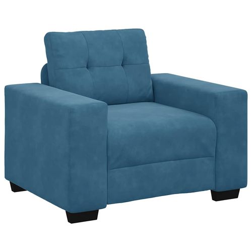Sofa Fotel Niebieski 59 cm Aksamit na Arena.pl