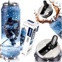 Termos Kubek Termiczny Stalowy Puszka Hokej Szczelny ORION 700 ml