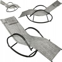 LEŻAK BUJANY fotel ogrodowy na płozach BUJANKA na ogród TARAS plażowy