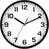 Zegar ścienny okrągły czarny 20 cm