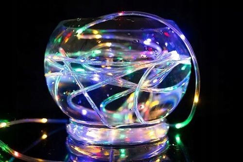 WĄŻ LED LAMPKI ZEWNĘTRZNE CHOINKOWE FLASH TRYBY TIMER RGB IP67 10m 230V na Arena.pl