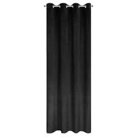 Zasłona na przelotkach welwetowa z diamencikami ARIADNA 140X250 czarna