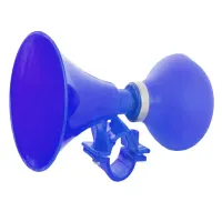 Trąbka rowerowa klakson dzwonek rowerowy roweru i hulajnogi niebieski