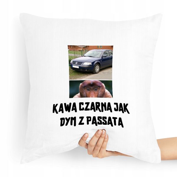 Poduszka Prezent Dla Chłopaka Jak Dym Z Passata Z Nadrukiem Ze Zdjęciem zdjęcie 1