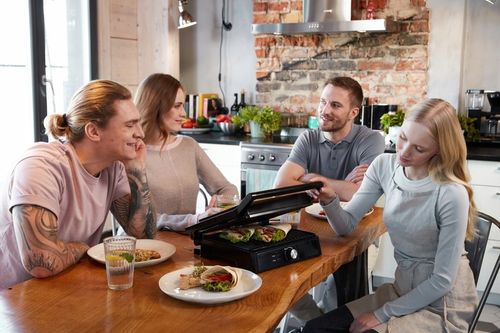 GRILL ELEKTRYCZNY OPIEKACZ TOSTER DO KANAPEK PANINI ROZKŁADANY DUŻY na Arena.pl
