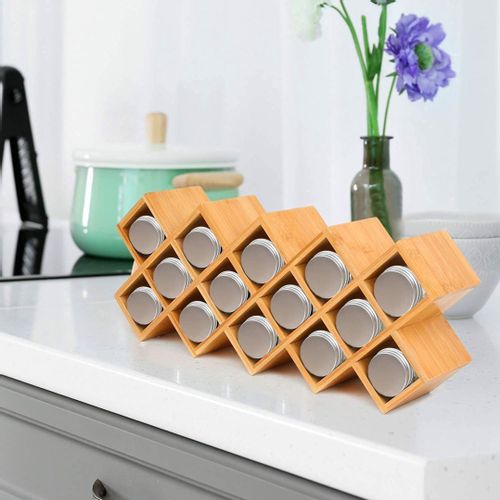 Stojak bambusowy na przyprawy KOCHEN 18 słoików na Arena.pl