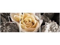 30 90CM OBRAZ 3 ELEM DELIKATNA RÓŻA ŚCIENNY PŁOTNO DRUK