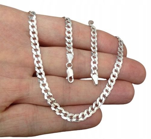 Srebrny 925 Łańcuszek Męski SZEROKI PANCERKA srebro (na PREZENT) na Arena.pl